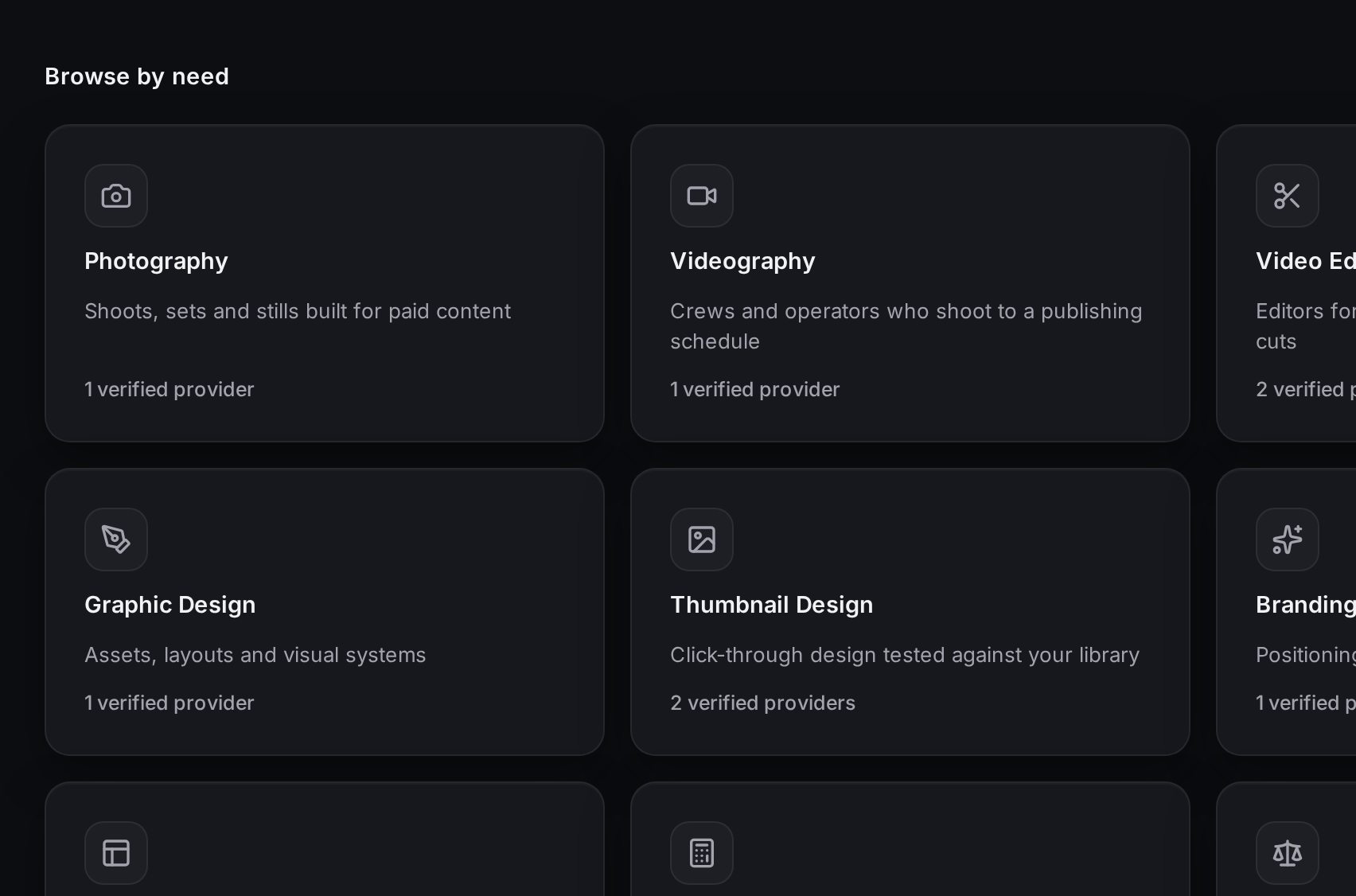 Marketplace in CreatorGrid